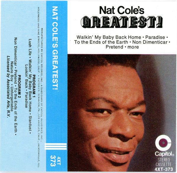 Nat King Cole - Nat Cole's Greatest! (Cassette) (Mint (M))