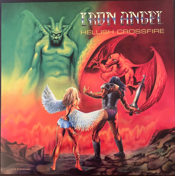 Iron Angel - Hellish Crossfire (LP) (Near Mint (NM or M-))