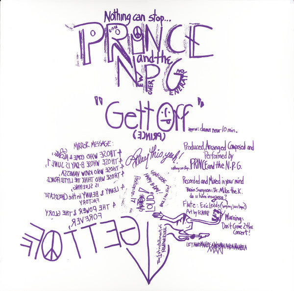 Prince And New Power Generation, The - Gett Off (12") (Mint (M))