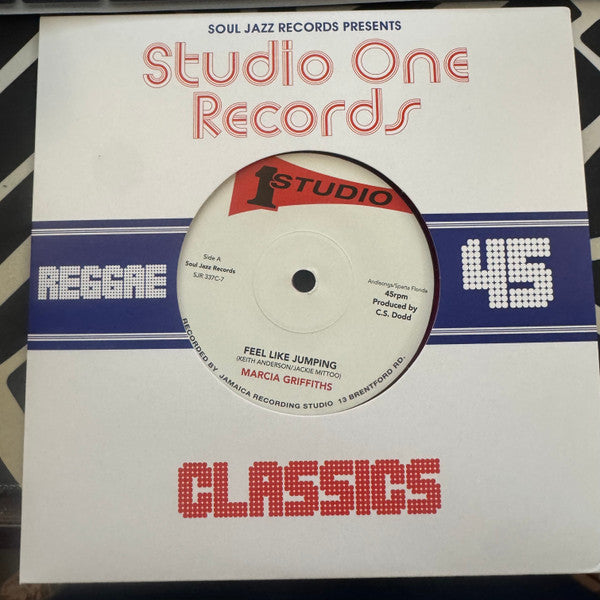 Marcia Griffiths / Brentford Disco Set - Feel Like Jumping / Feel Like Jumping Pt.2 (7") (Mint (M))