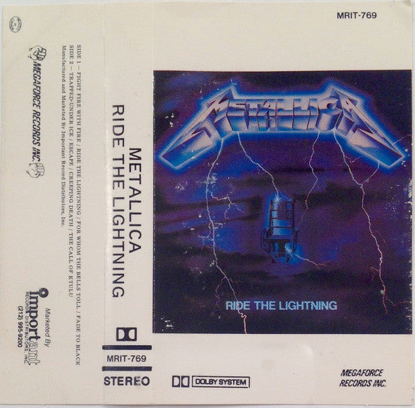 Metallica - Ride The Lightning (Cassette) (Very Good Plus (VG+))