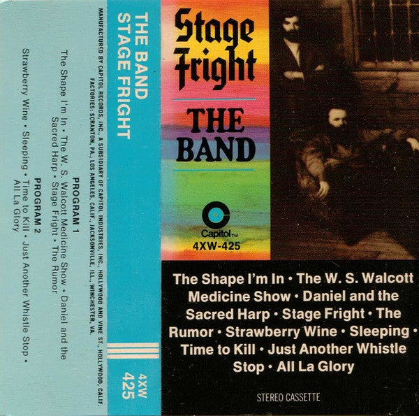 The Band - Stage Fright (Cassette) (Mint (M))