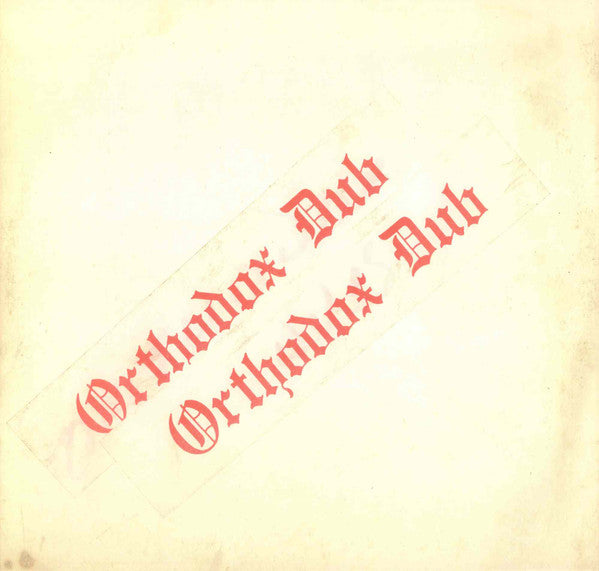 Errol Brown - Orthodox Dub (LP) (Mint (M))