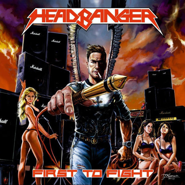 Headbanger  - First To Fight (LP) (Near Mint (NM or M-))
