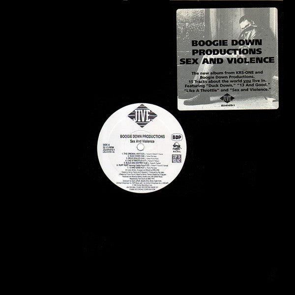 Boogie Down Productions - Sex And Violence (LP) (Very Good Plus (VG+))