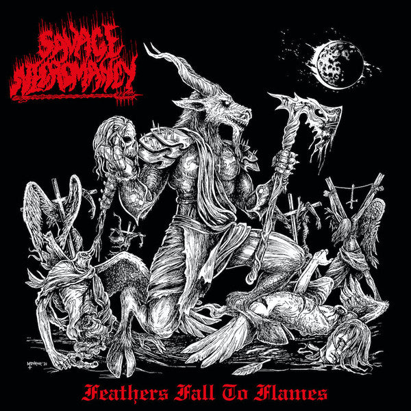 Savage Necromancy - Feathers Fall To Flames  (LP) (Near Mint (NM or M-))