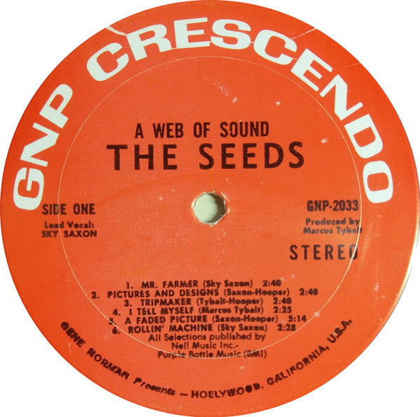 The Seeds - A Web Of Sound (LP) (Very Good Plus (VG+))
