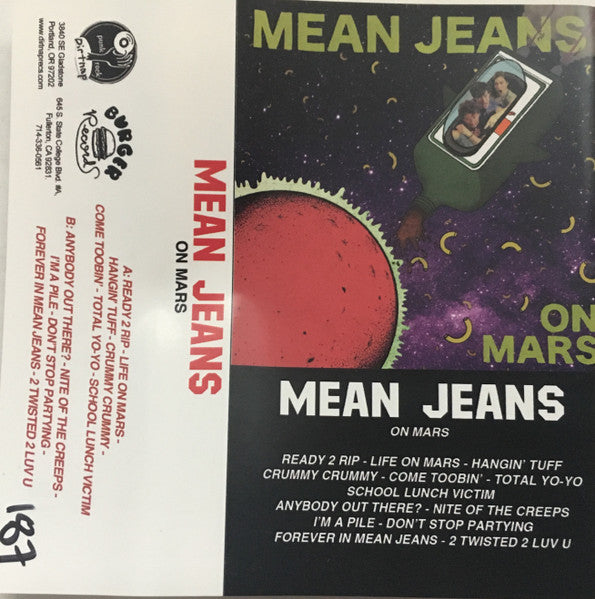 The Mean Jeans - On Mars (Cassette) (Very Good Plus (VG+))