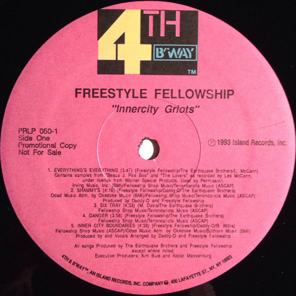 Freestyle Fellowship - Innercity Griots (LP) (Very Good Plus (VG+))