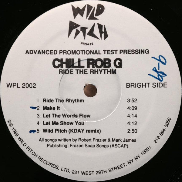 Chill Rob G - Ride The Rhythm (LP) (Very Good Plus (VG+))